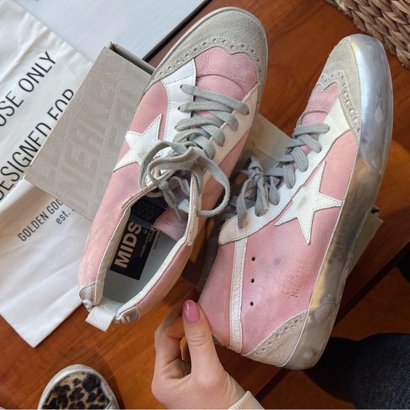 Pink and silver golden goose sneakers - Picture 9 of 10
